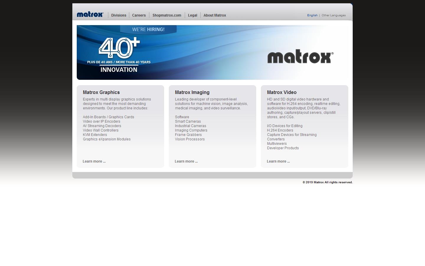 Matrox Vite Ltd Website