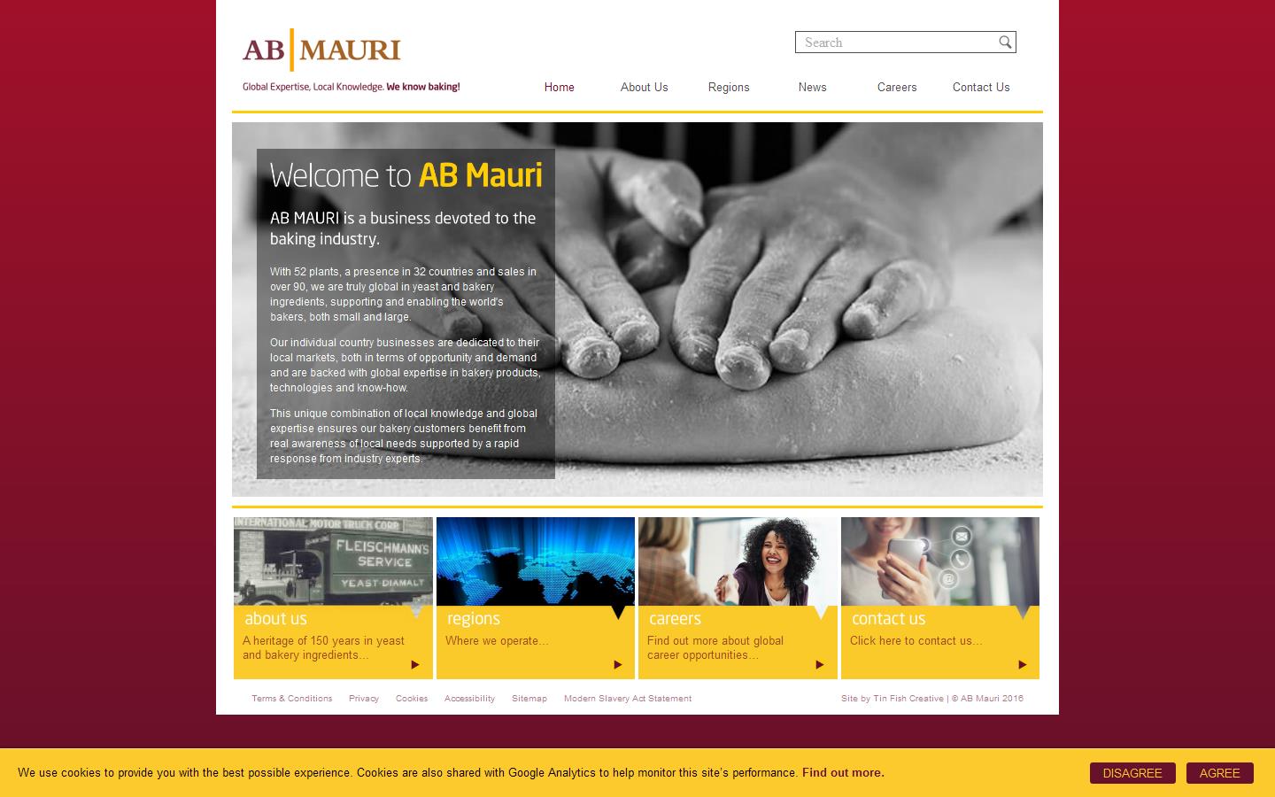 Mauri Products Ltd Website