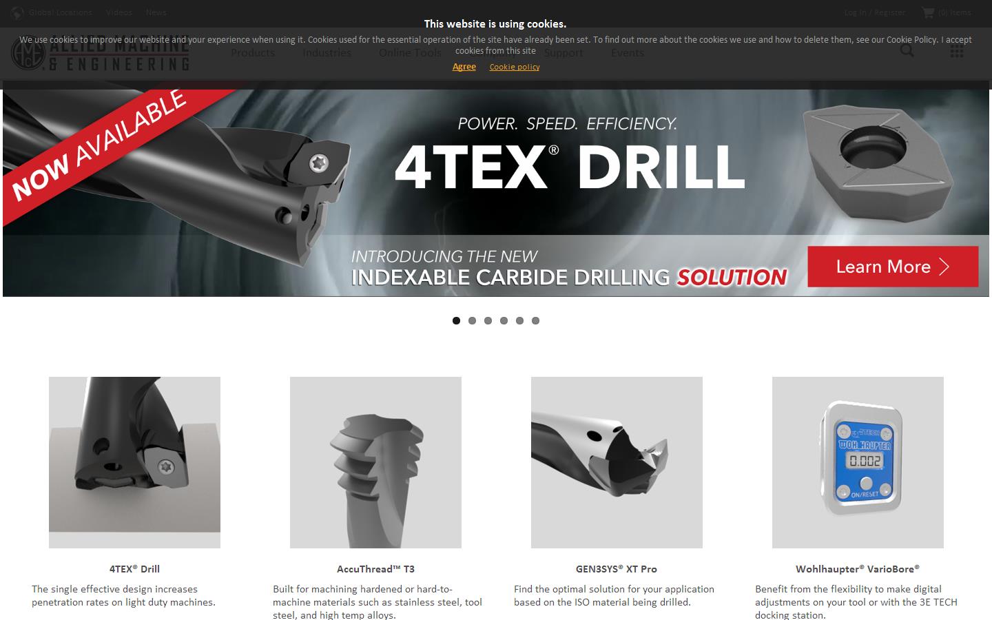 Allied Machine & Engineering Website