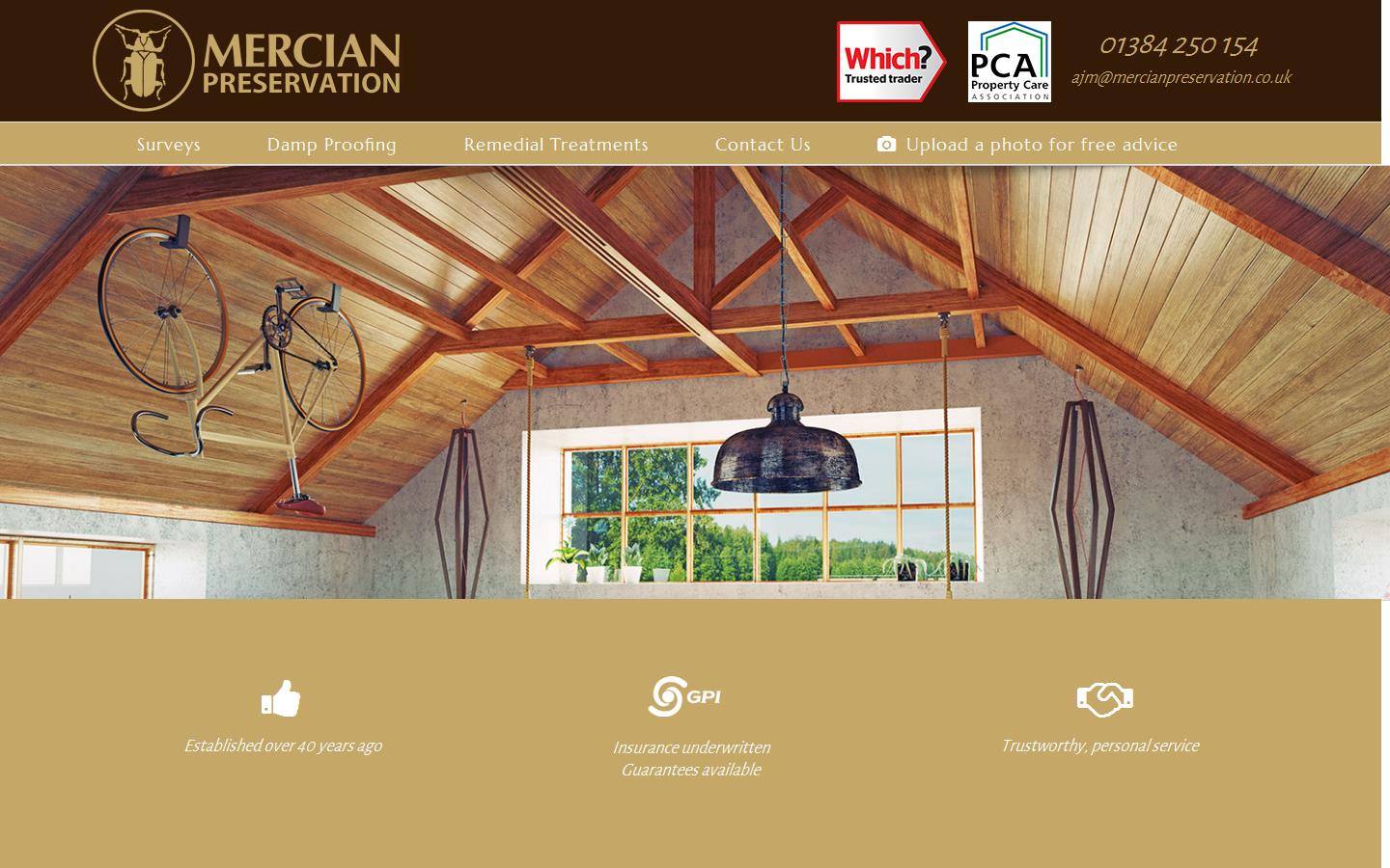 Mercian Preservation Ltd Website