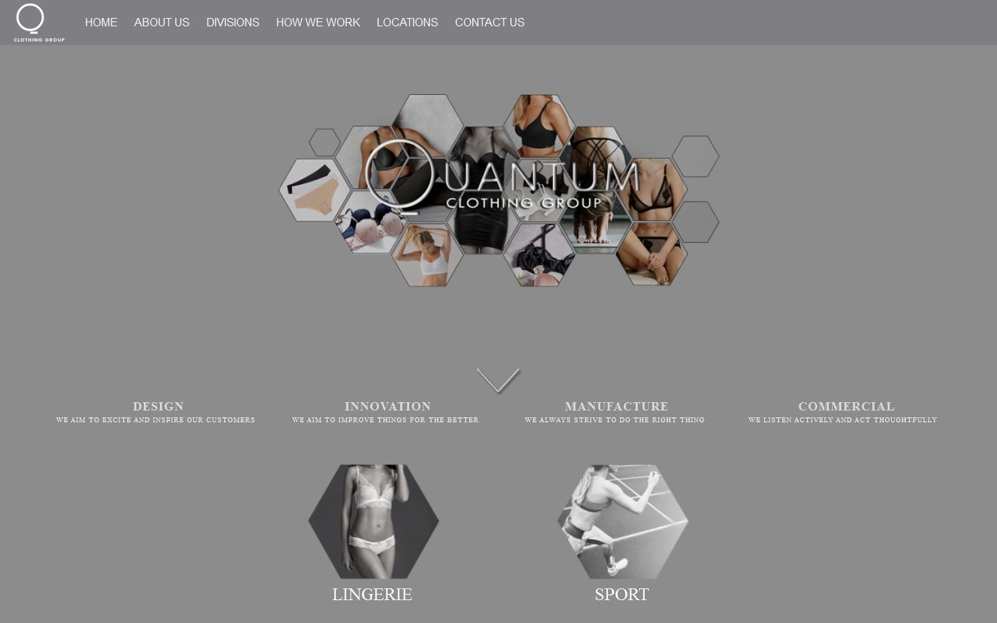Quantum Clothing Group Ltd Website
