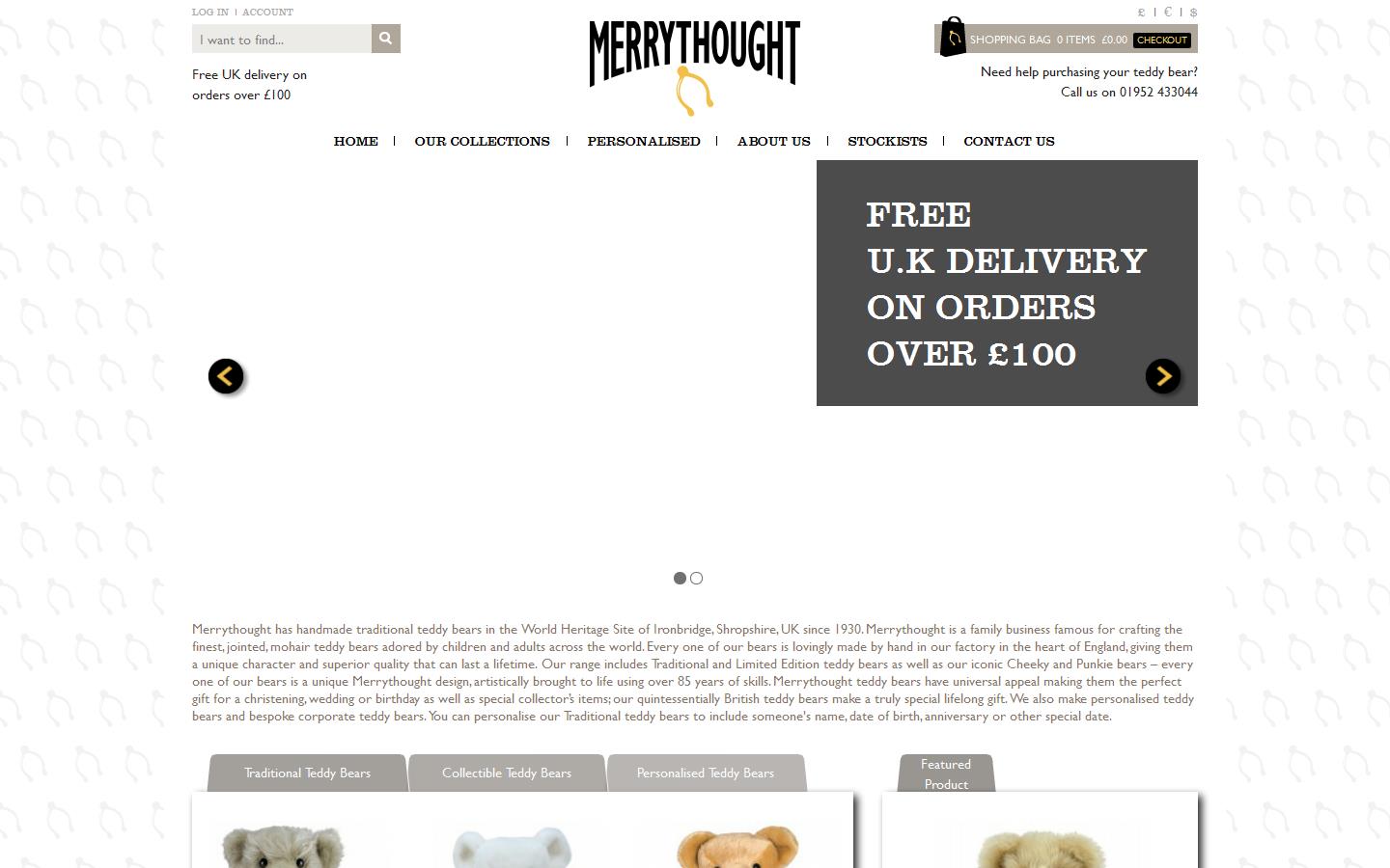 Merrythought Ltd Website
