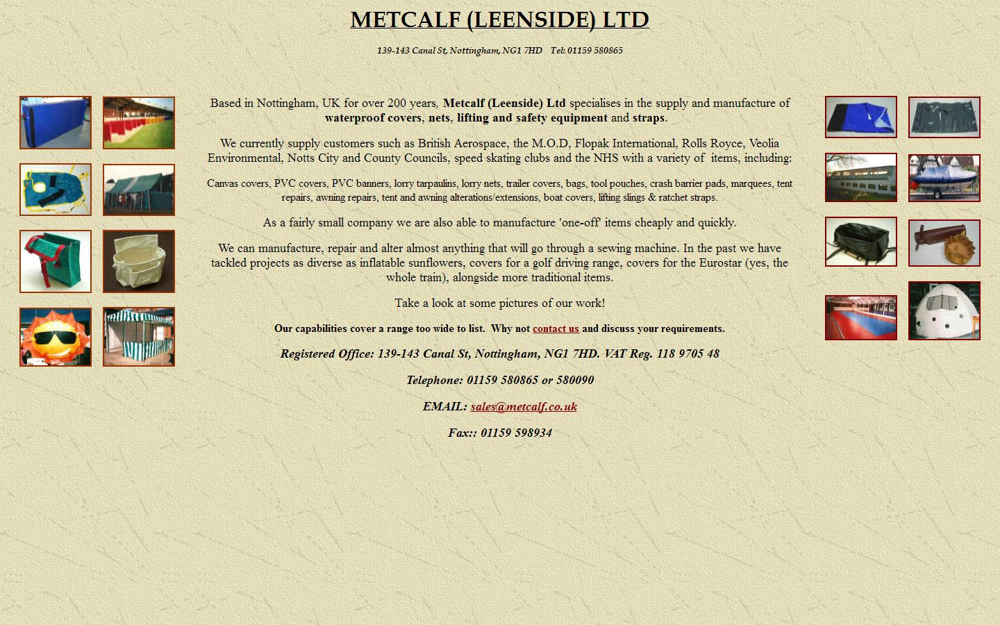 Metcalf Leenside Ltd Website