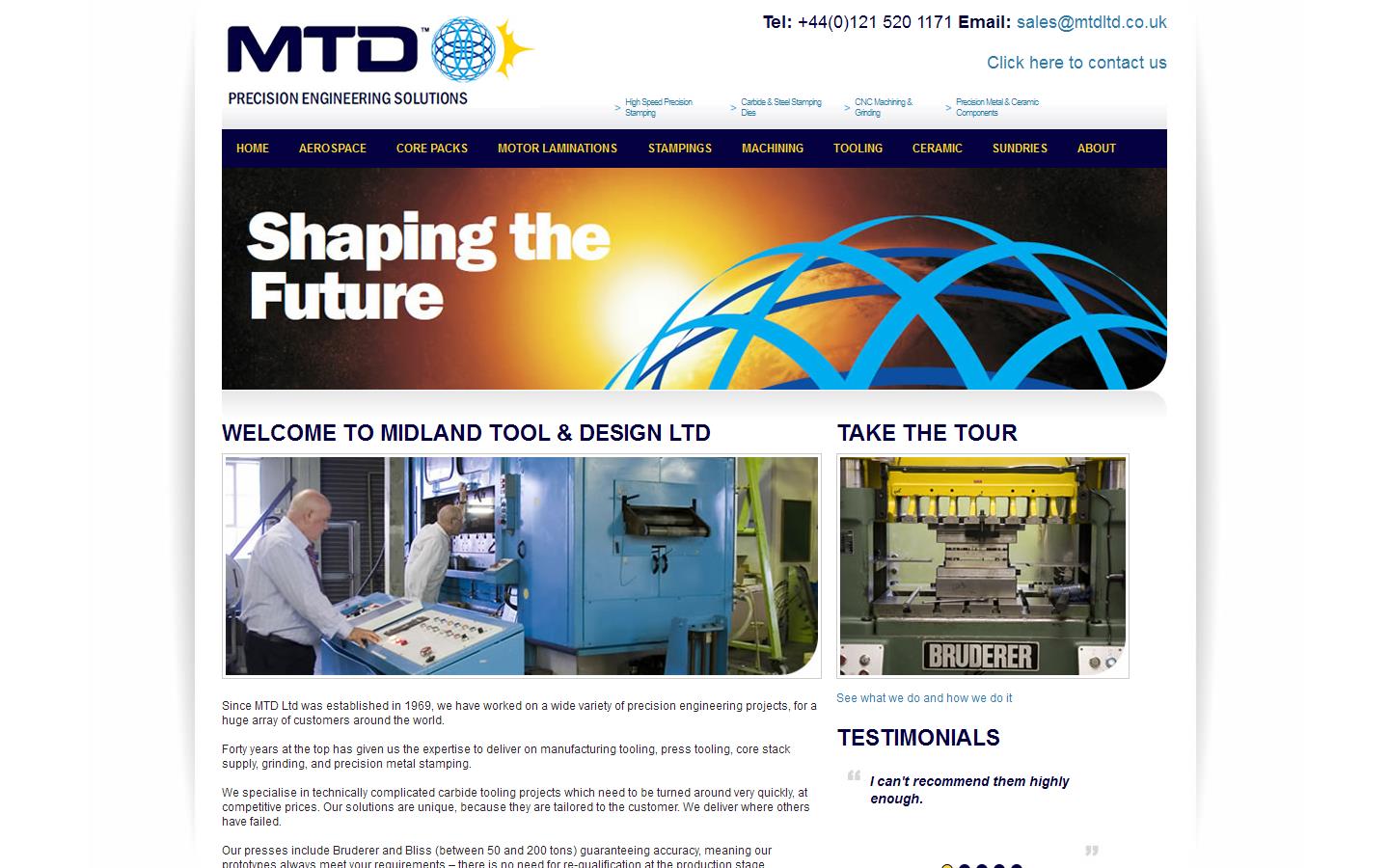 Midland Tool & Design Ltd Website
