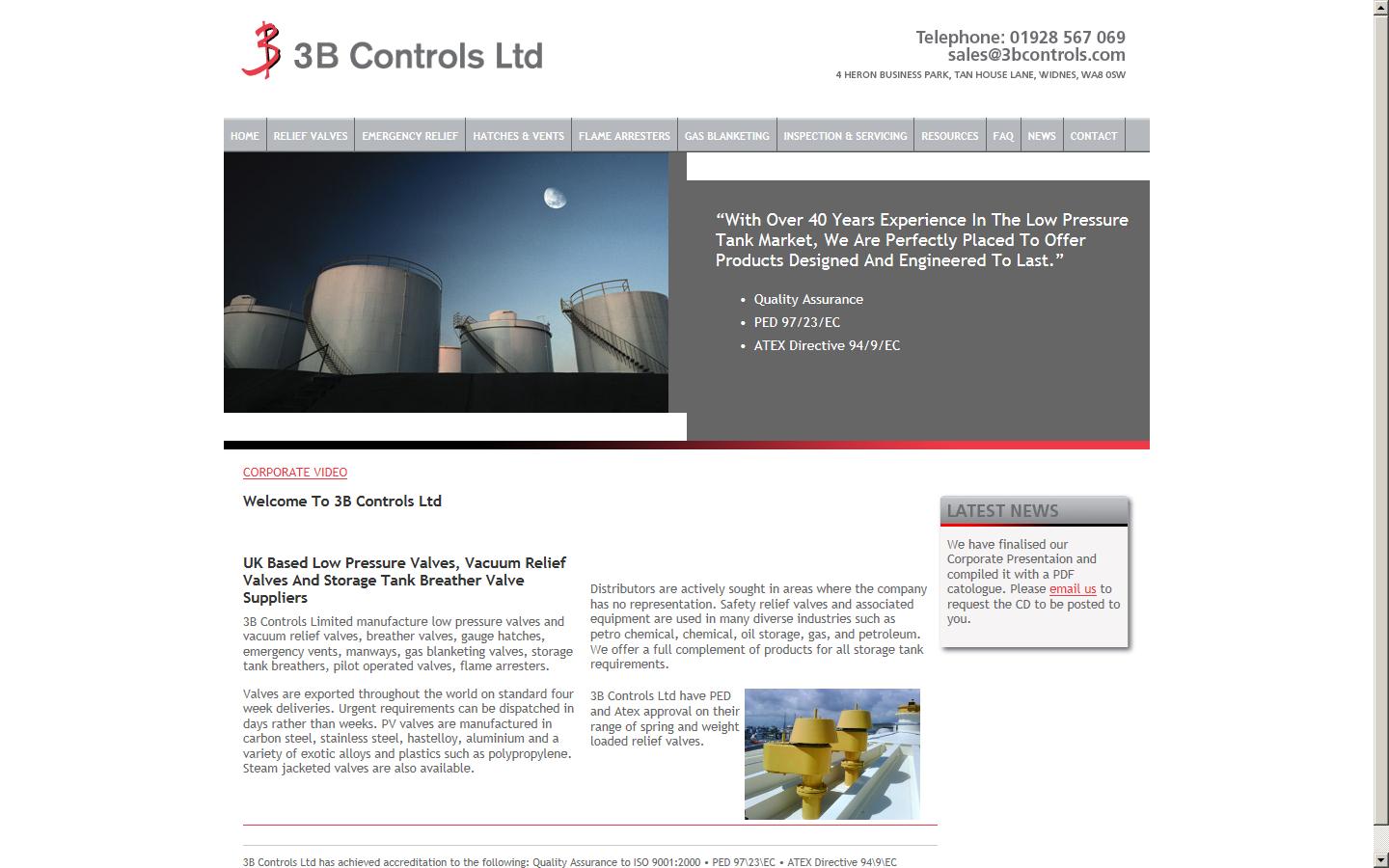 3B Controls Ltd Website