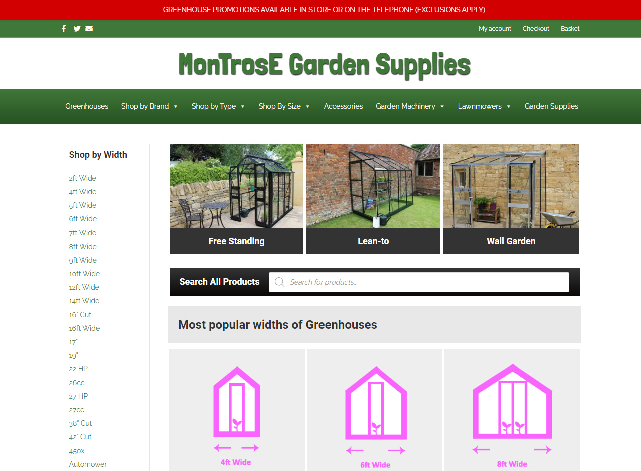 Montrose Garden Supplies Website
