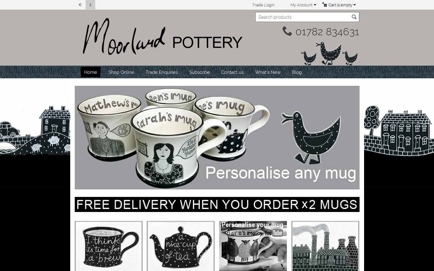 Moorland Pottery Ltd Website