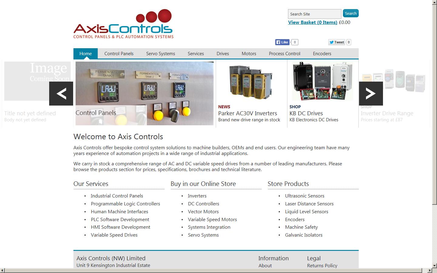 Axis Controls  Website