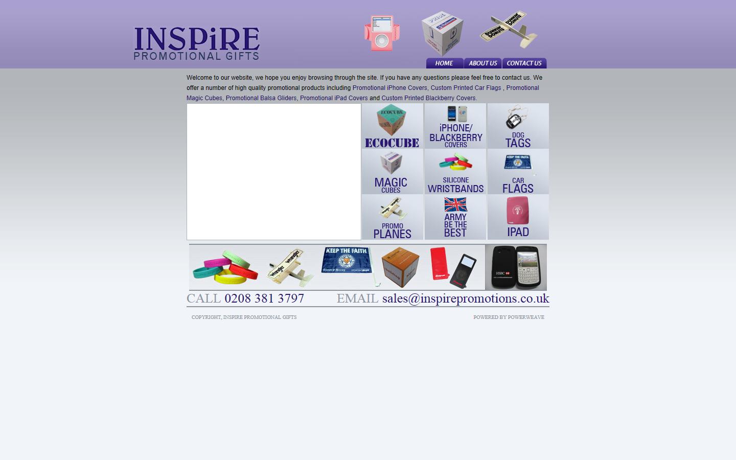 Inspire Promotions Website