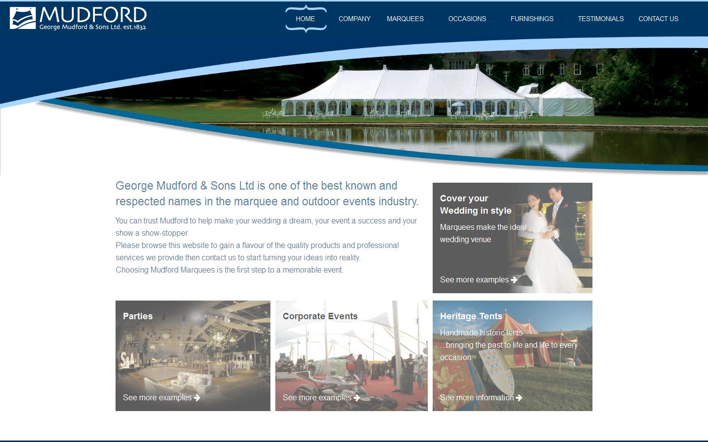 George Mudford & Sons Ltd Website