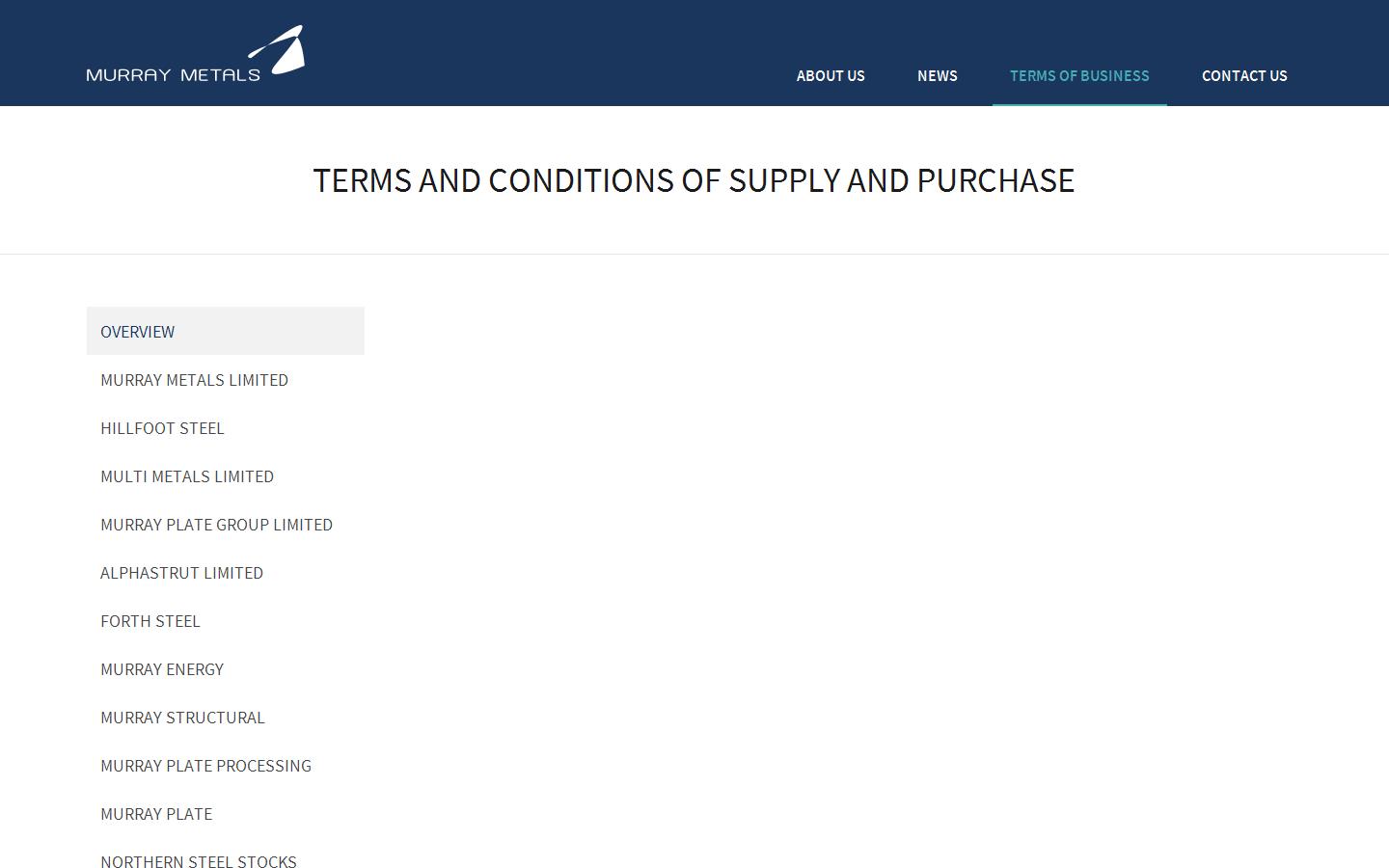 Murray Metals Group Ltd Website