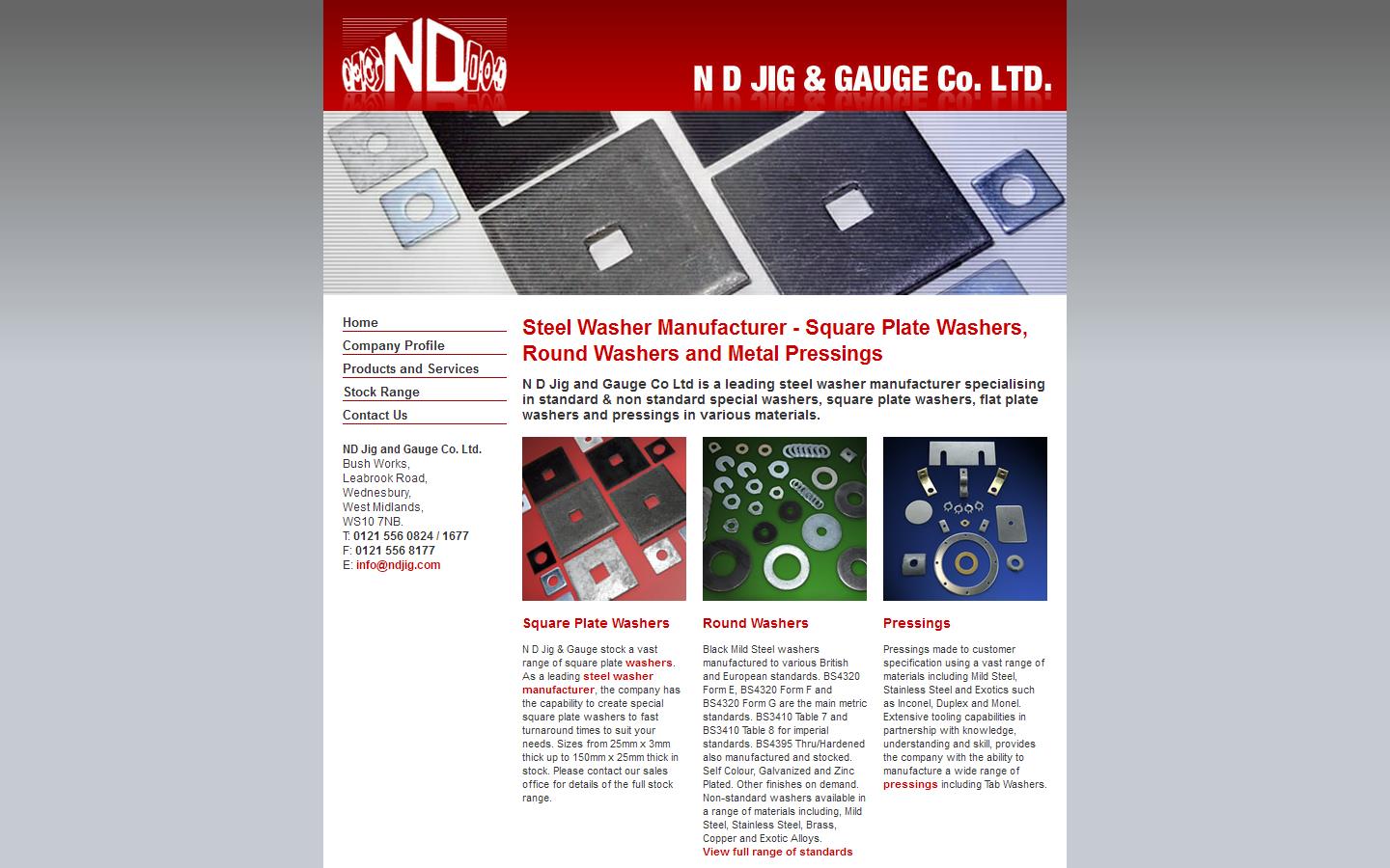 N D Jig & Gauge Co. Ltd Website