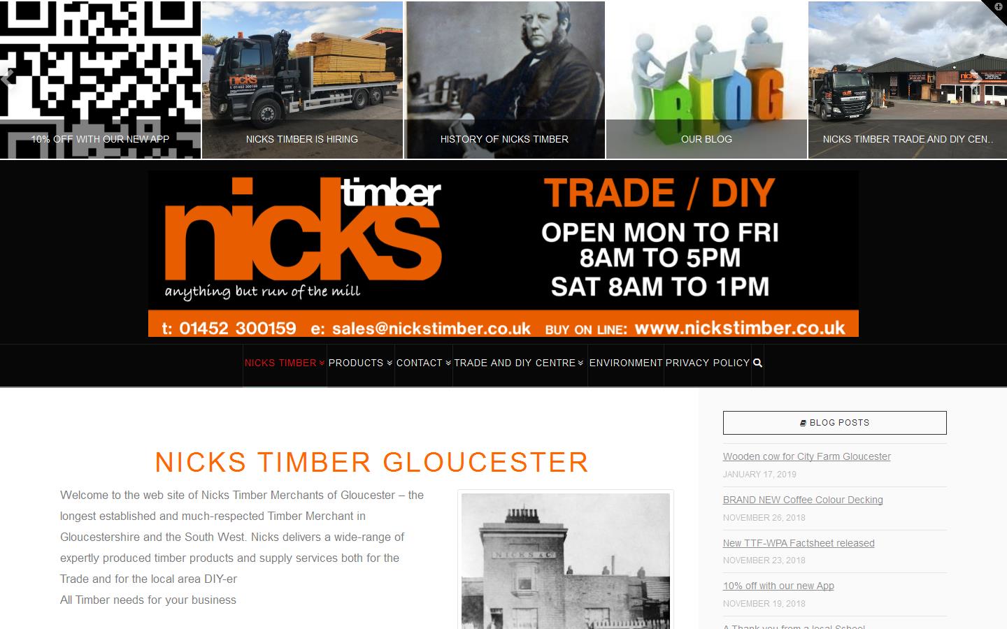 Nicks Timber Co. Ltd Website