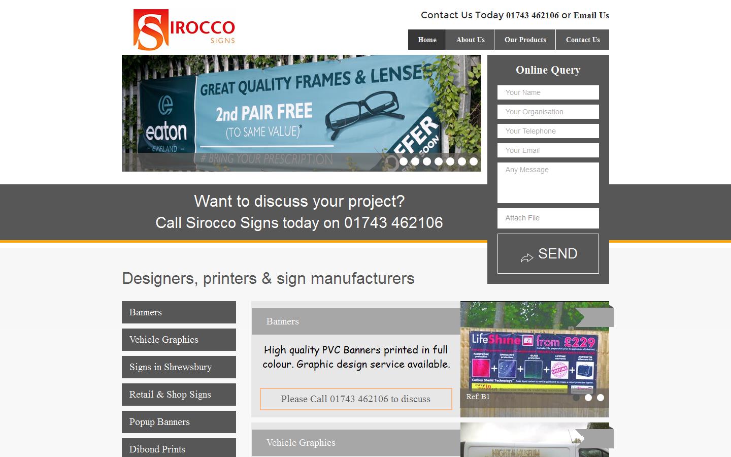 Sirocco Signs Website