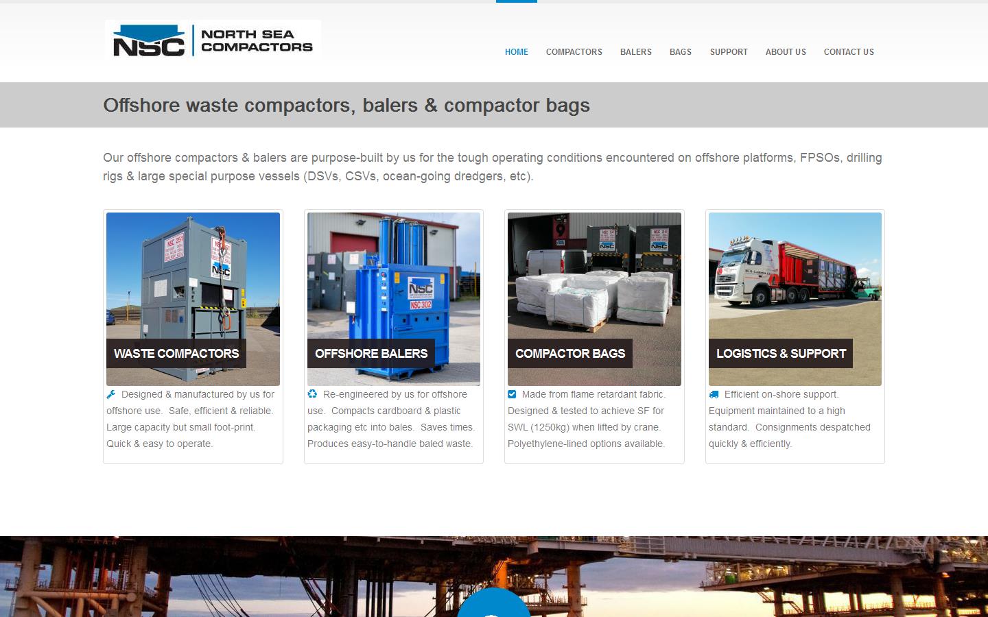 North Sea Compactors Ltd Website