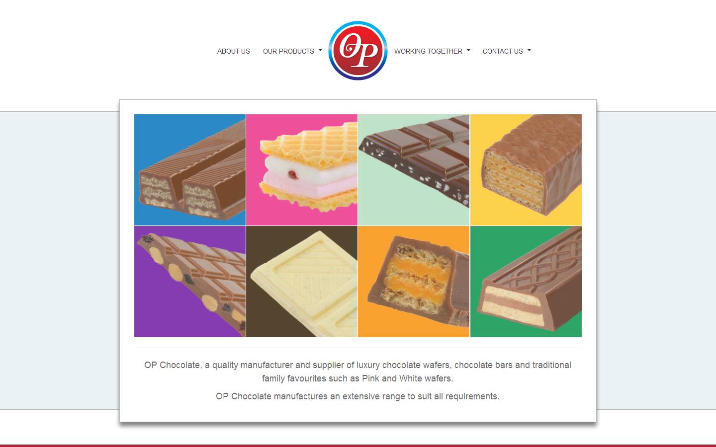 O P Chocolate Website