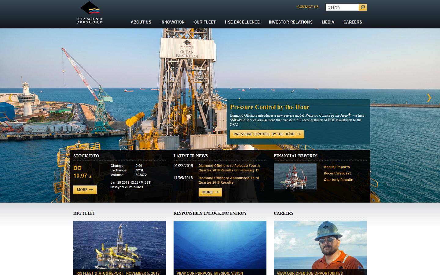 Diamond Offshore Website