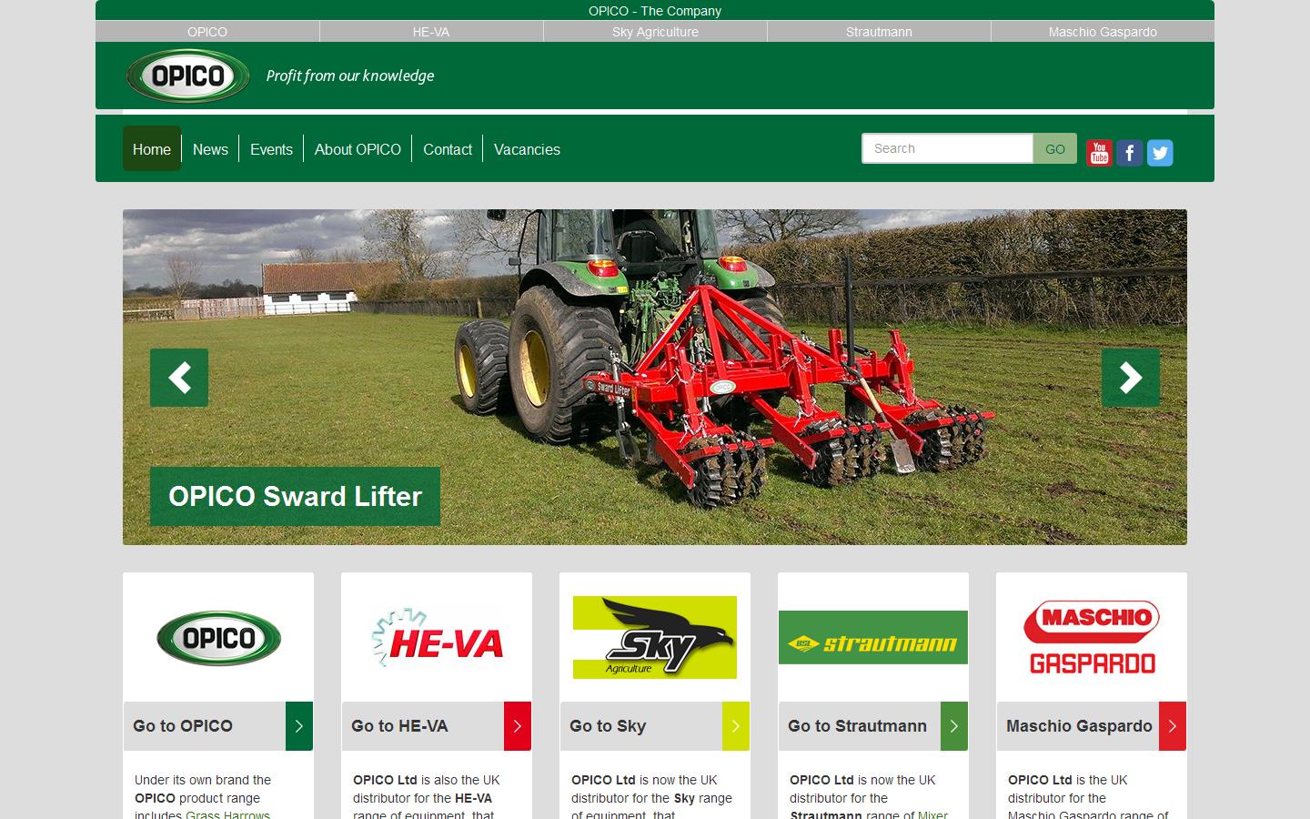 Opico Website