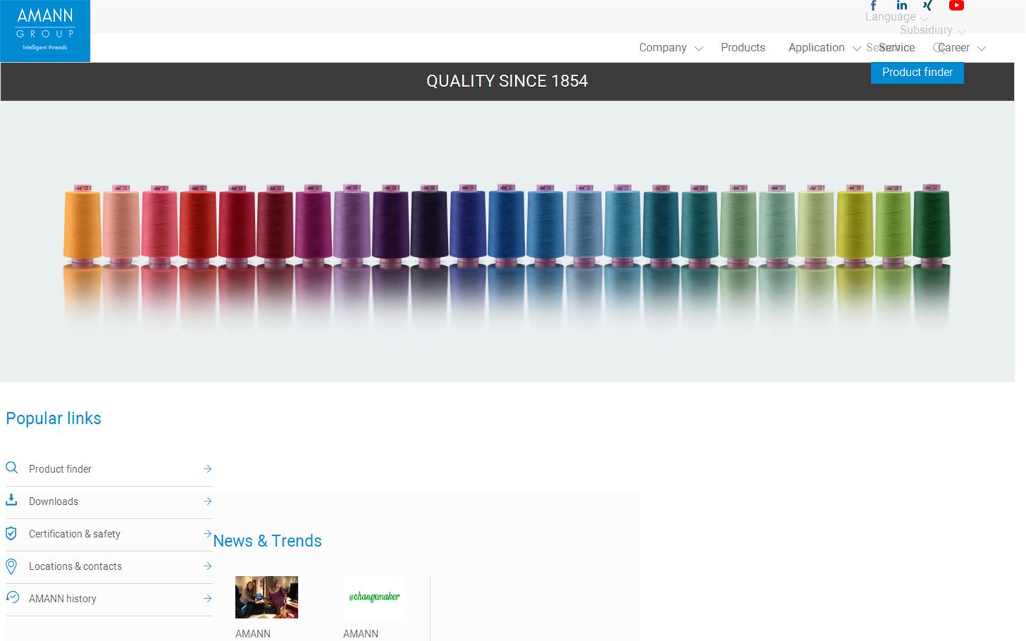 Amann Threads UK LTD Website