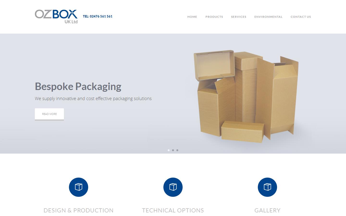 Oz Box UK Ltd Website