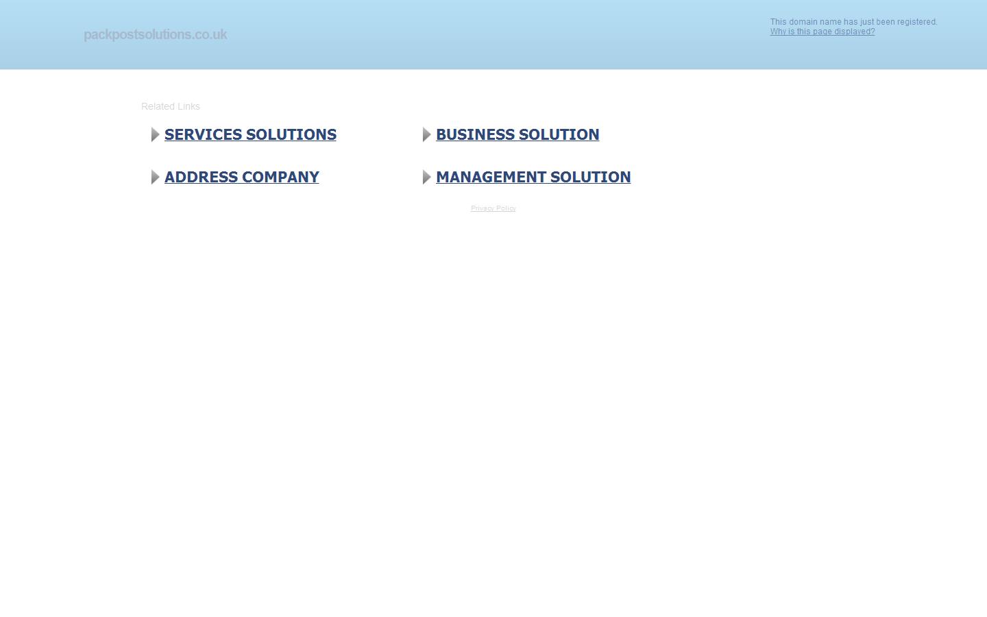 Packpost Services Ltd Website