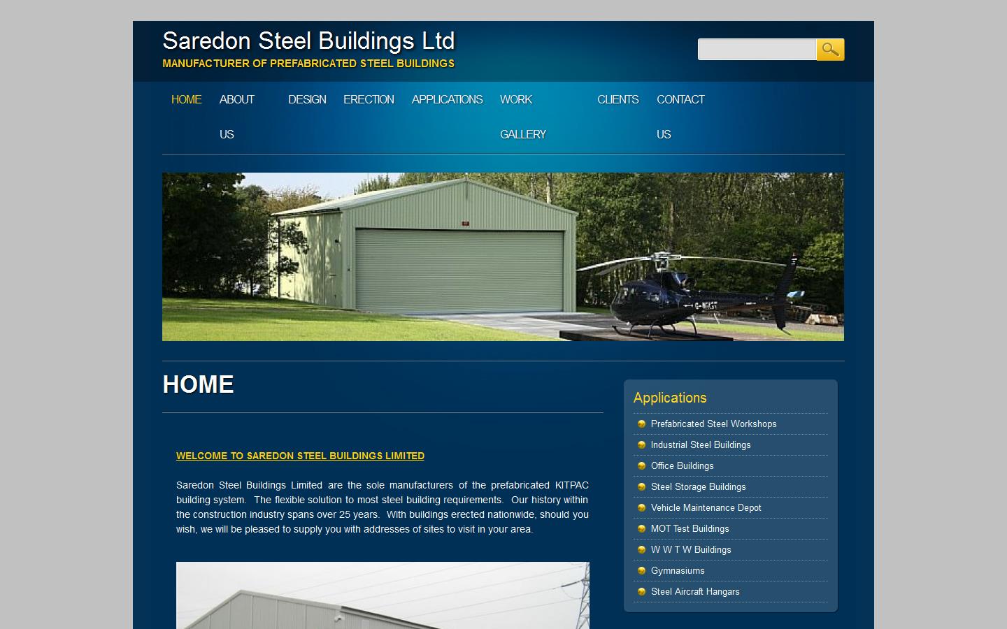 Saredon Steel Buildings Ltd Website