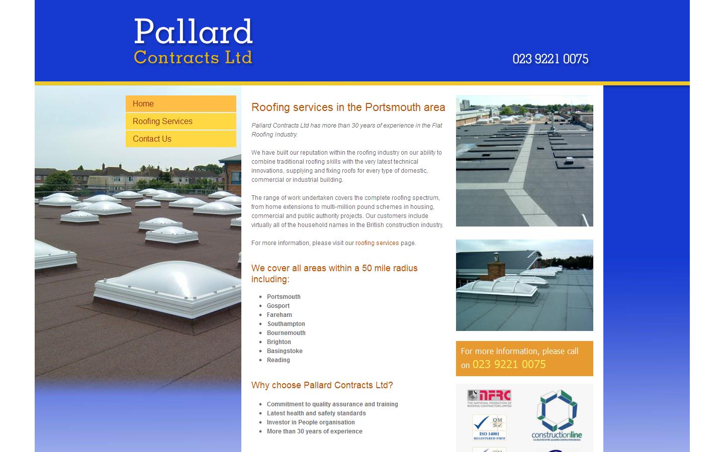 Pallard Contracts Ltd Website
