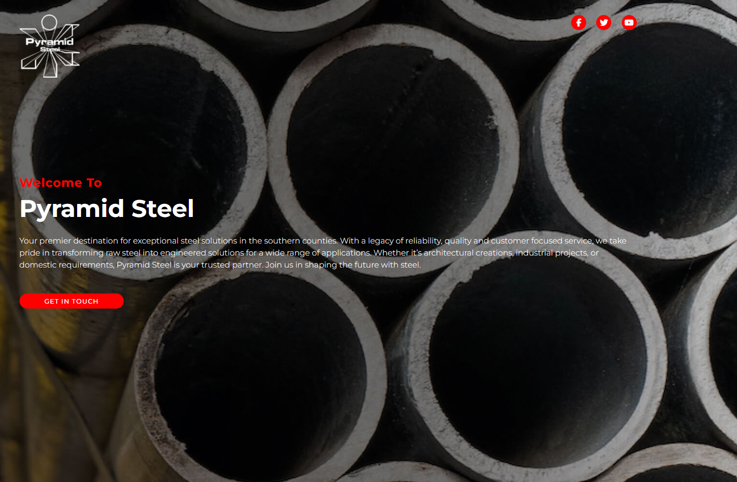 Pyramid Steel Website