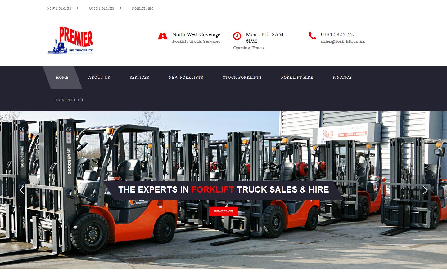 Premier Lift Trucks Website