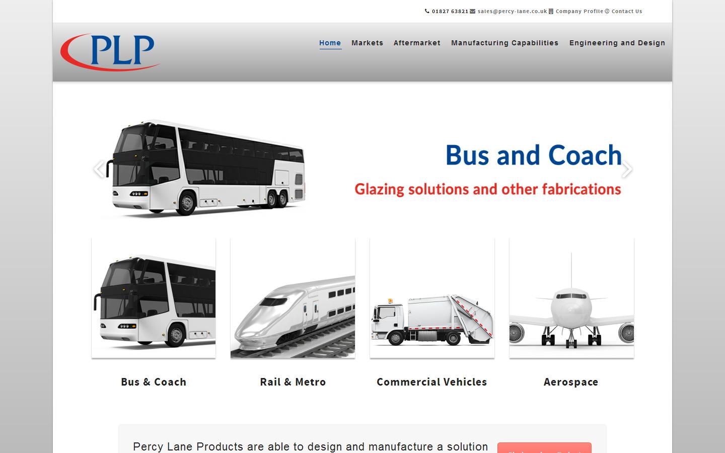 Percy Lane Products Website