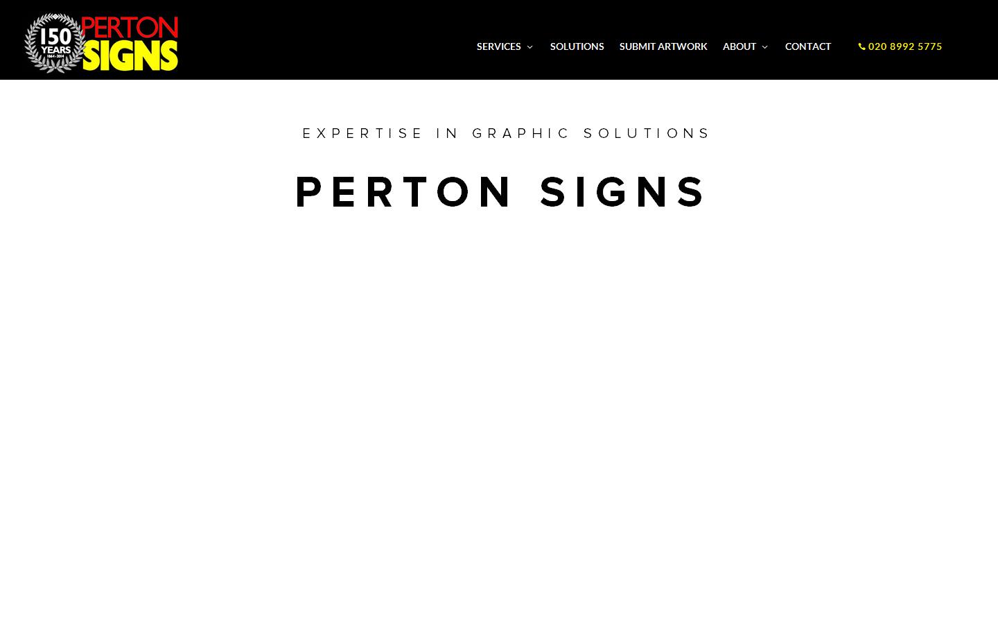 Perton Signs Website