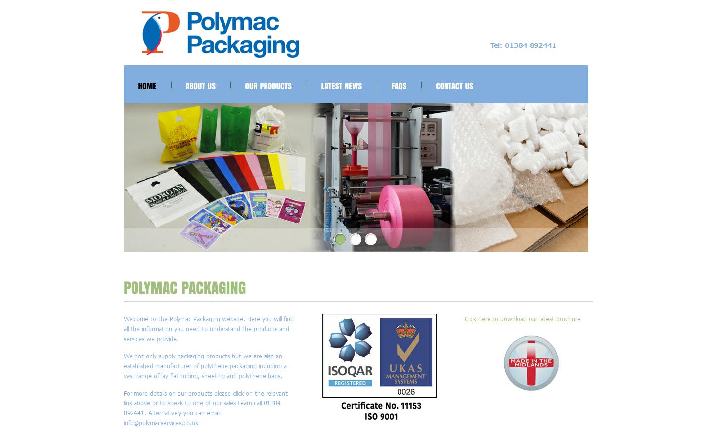 Polymac Packaging Website