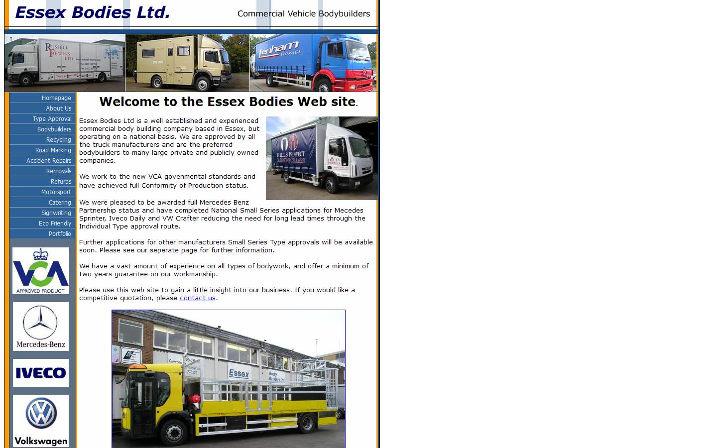 Essex Bodies Ltd Website