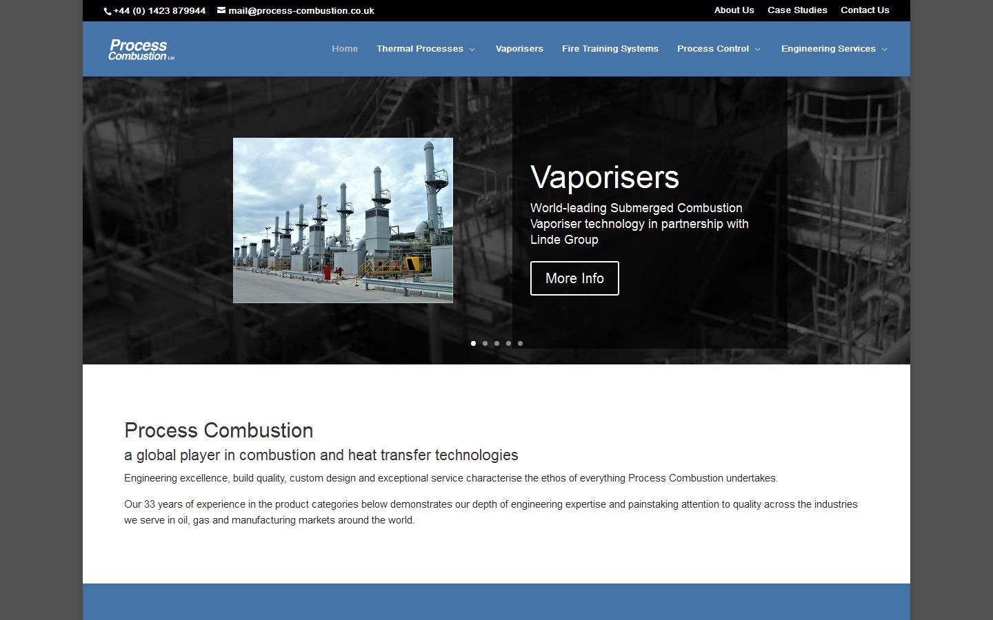 Process Combustion Ltd Website