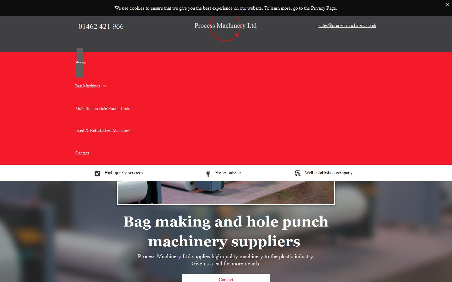 Process Machinery Ltd Website