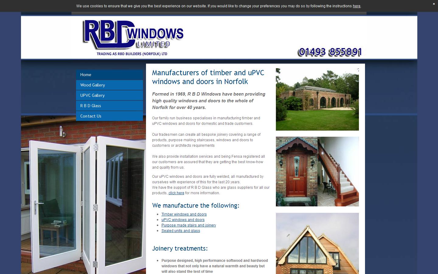 R B D Windows Ltd Website