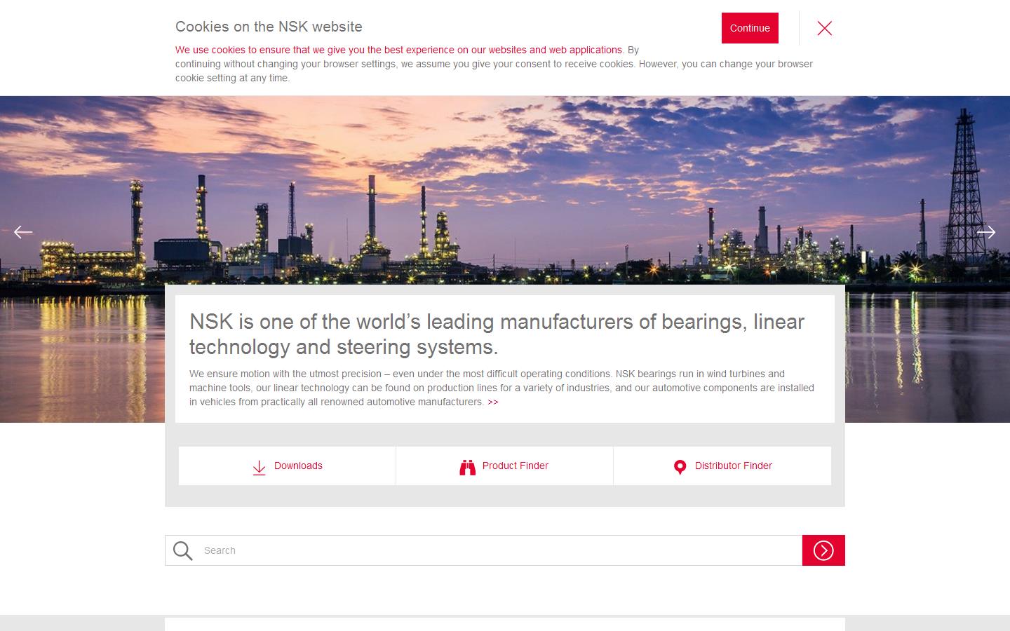 N S K Europe Website