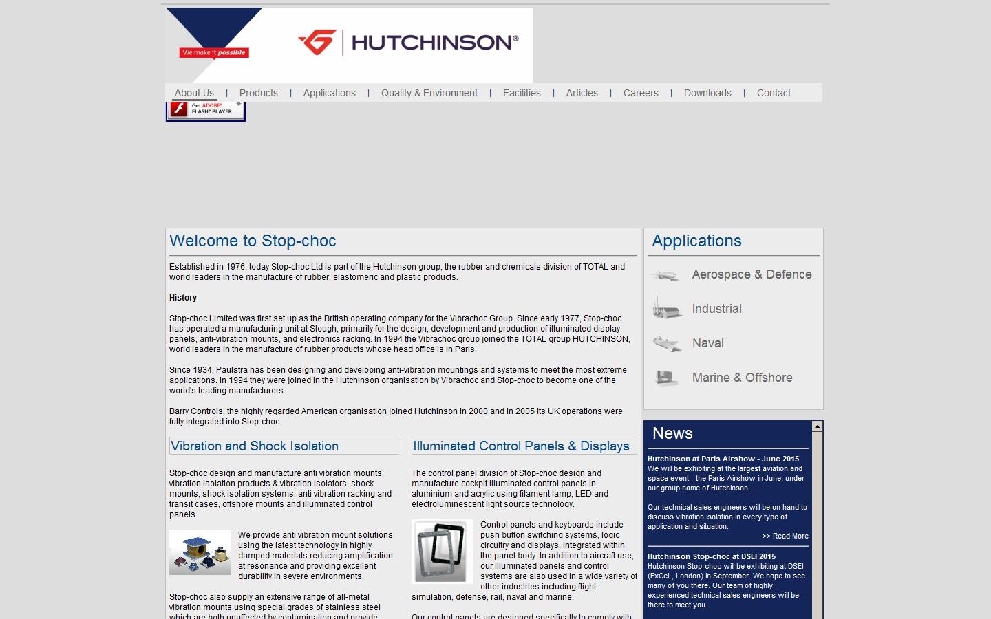 Hutchinson Stop Choc Website