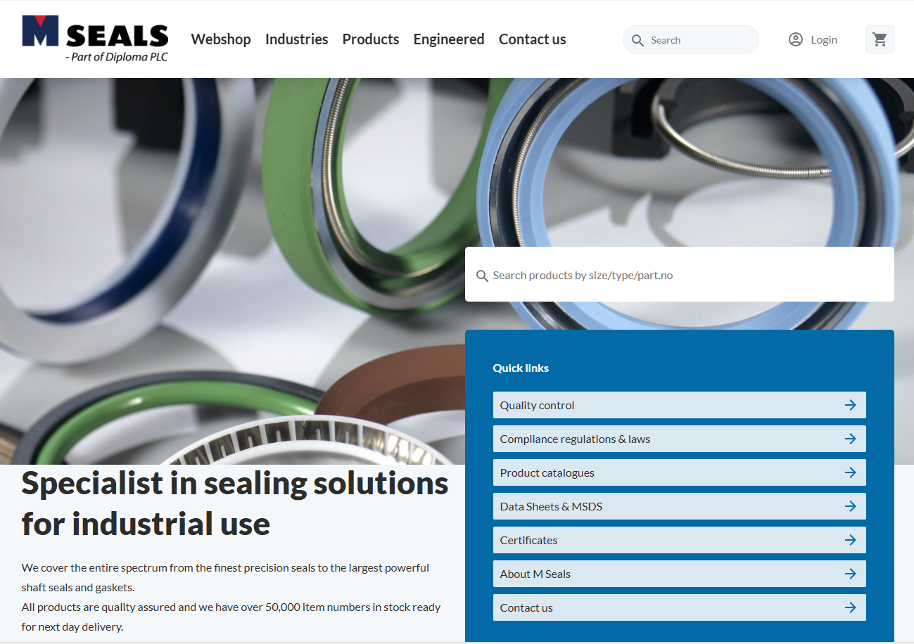 M Seals Ncl Ltd Website