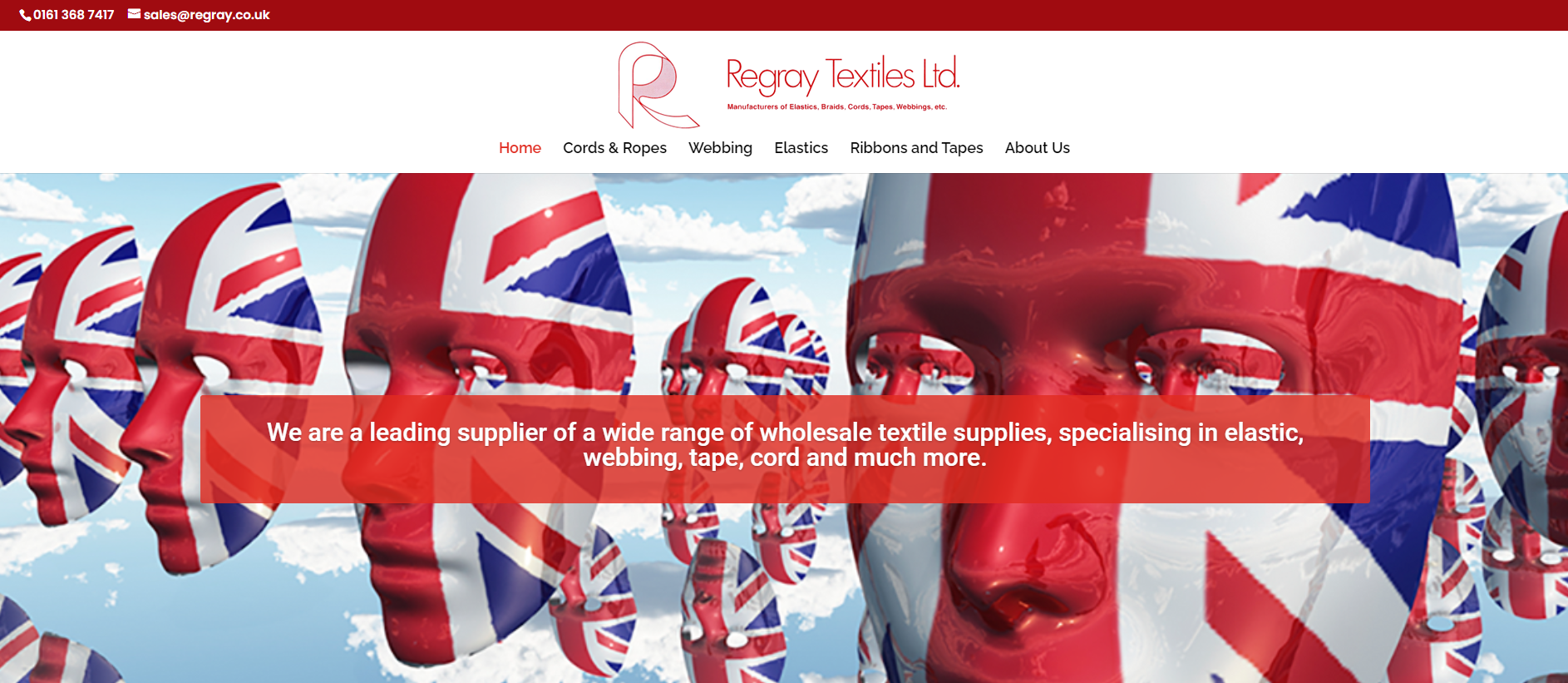 Regray Textiles Ltd Website