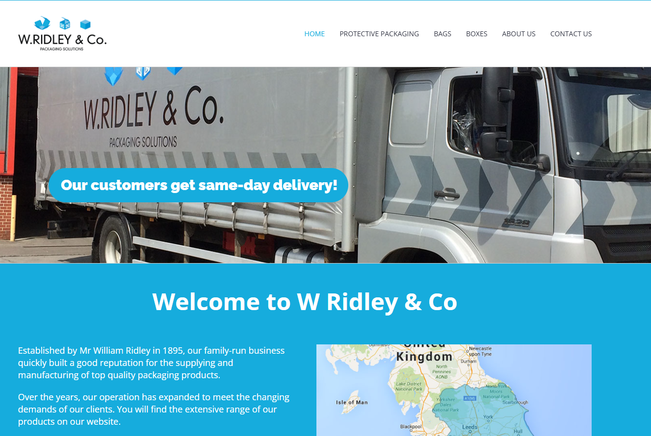 W Ridley & Co Website