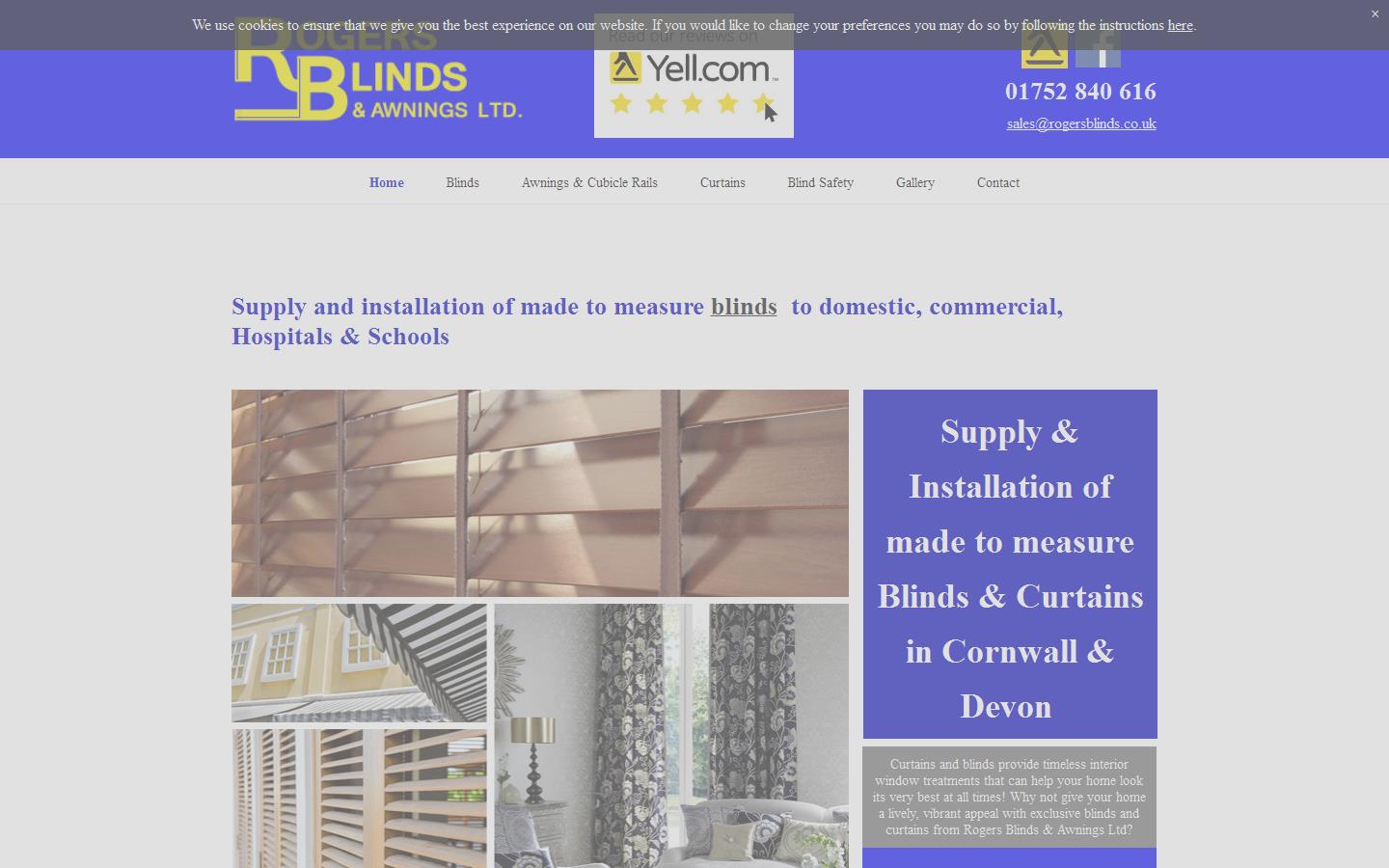 Rogers Blinds & Awnings Ltd Website