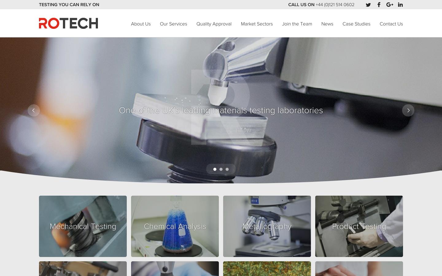 Rotech Laboratories Website