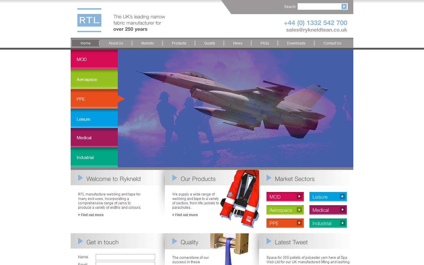 Rykneld Tean Ltd Website