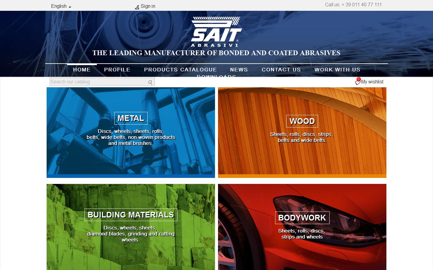 Sait Abrasives Website