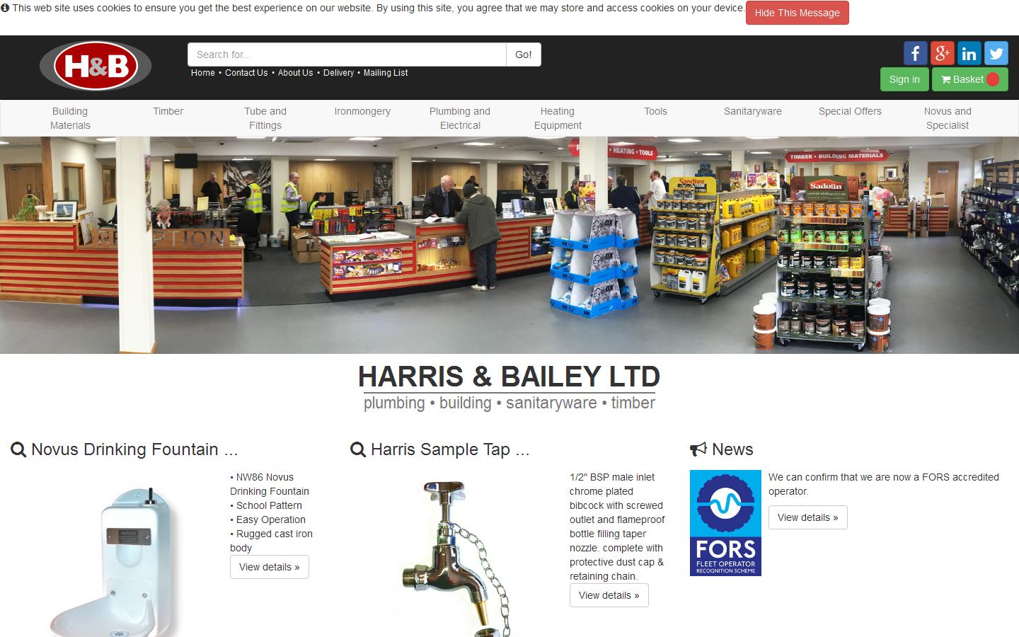 Harris & Bailey Ltd Website