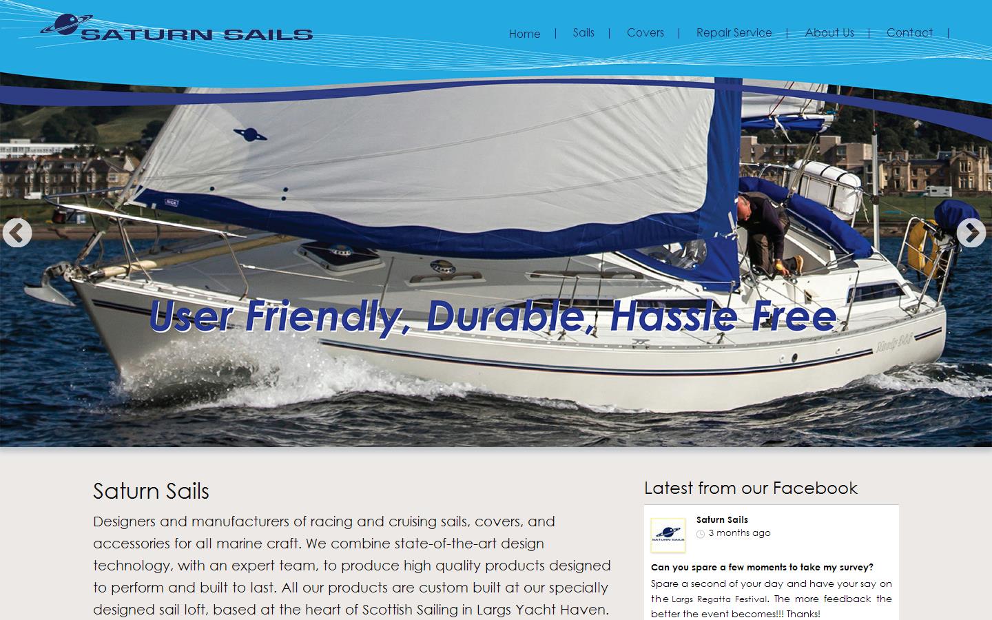 Saturn Sails Website