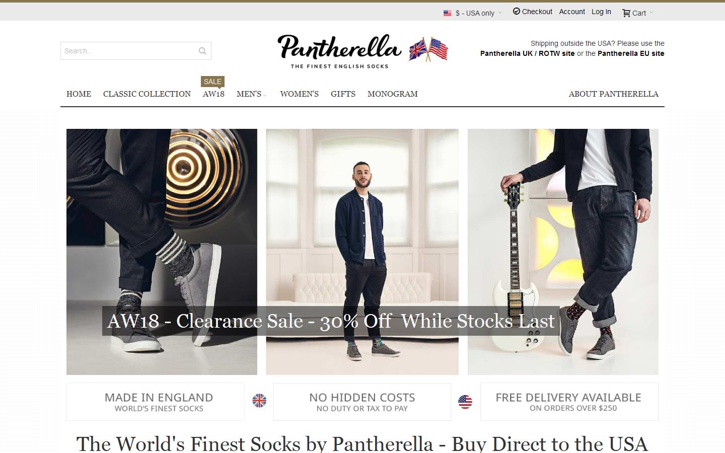 Pantherella Website