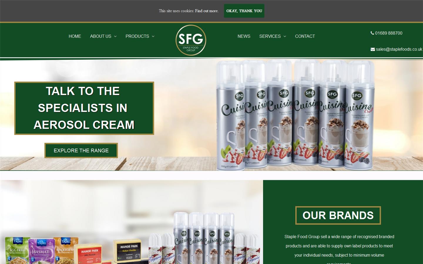 Staple Dairy Products Ltd Website