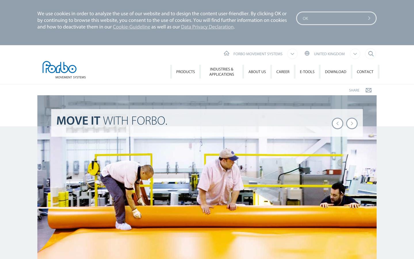 Forbo Siegling Ltd Website